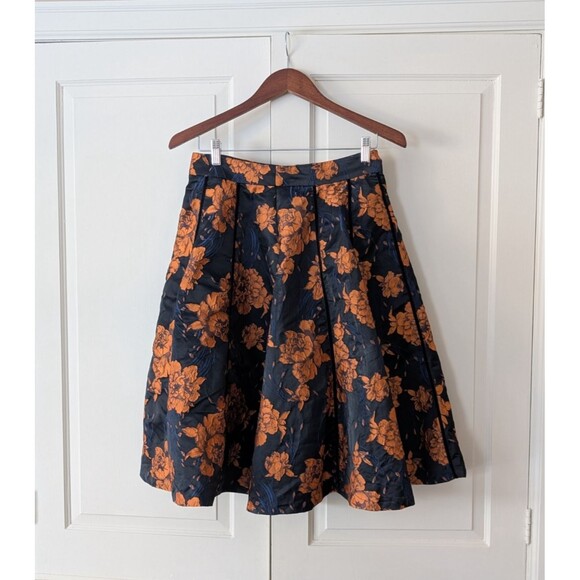 GRACIA  A-Line Floral Brocade Skirt Size Medium NWT | Tulle Underskirt | Lined - Picture 2 of 9